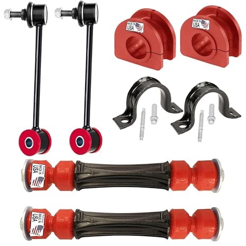 8PC Front/Rear Sway Bar CODE RED Front/Rear Link & Bracket/Bushing Kit