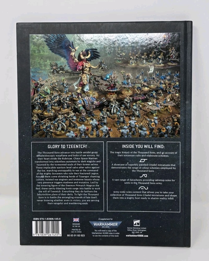 Warhammer 40k Thousand Sons Codex Hardcover