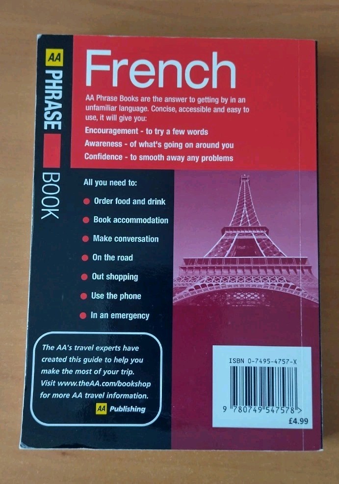 AA French Phrase Book
