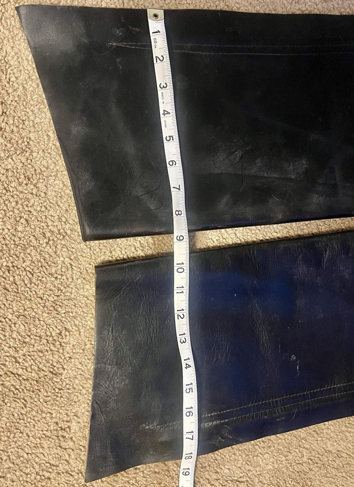 Black Leather Chaps unmarked See Description For Size
