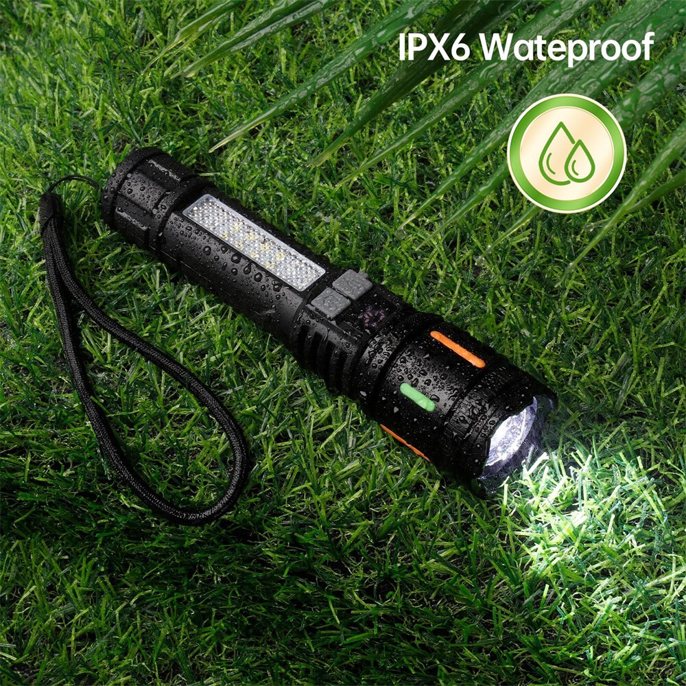 2 x 99000000 Lumens Super Bright LED Tactical Flashlight Rechargeable Work Light