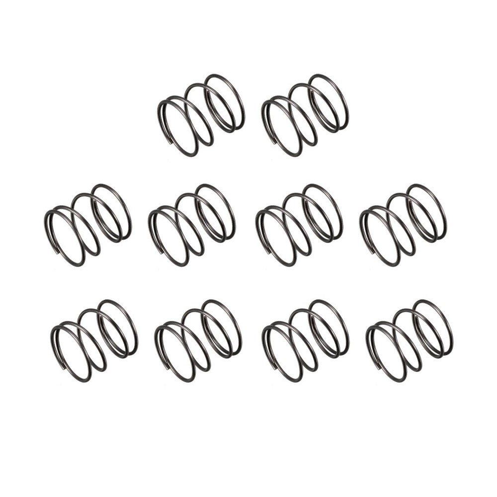 1.2mm wire diam. 20mm diam. outer 20mm length compression spring black 10pcs