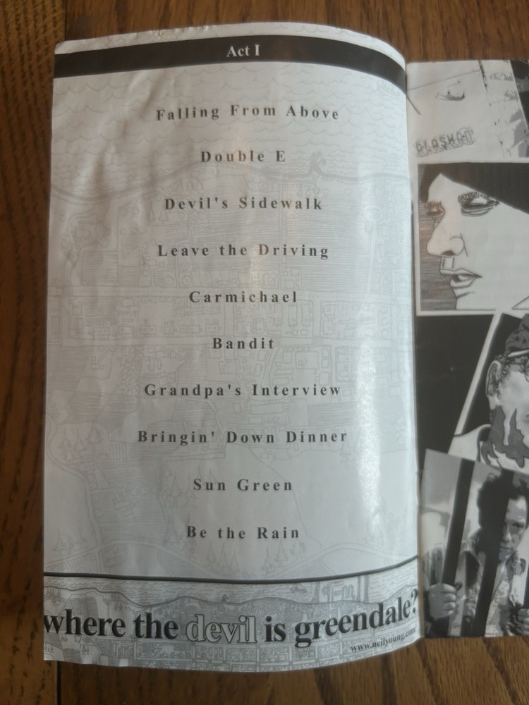 Neil Young Greendale Show Bill - 2003 Tour