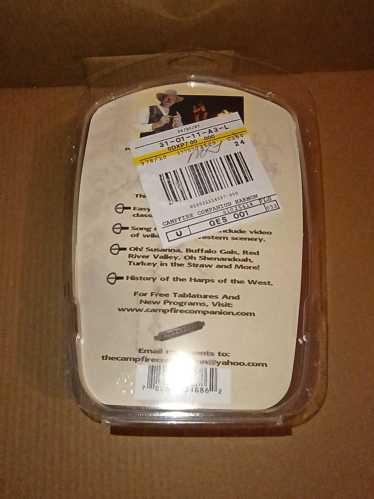 Campfire Companion Harmonica Black Case NEW.