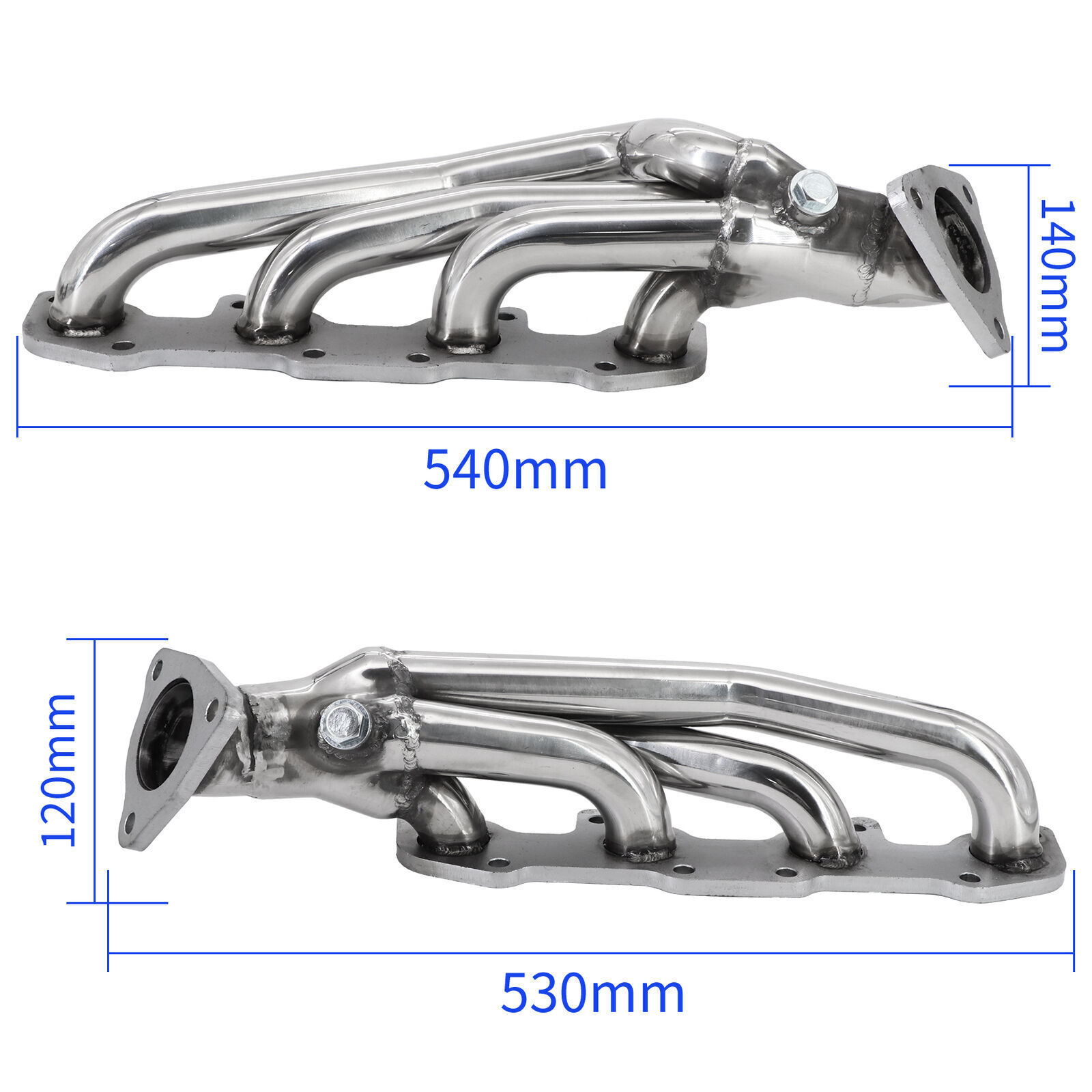 Stainless Steel Headers For 2000-2004 Toyota Tundra Sequoia UCK 4.7L V8 2UZ-FE