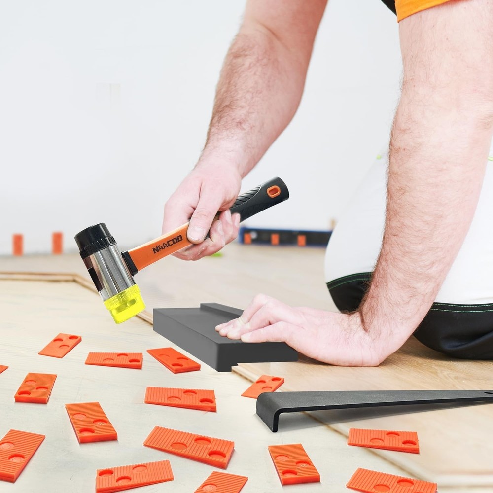 Complete Laminate Flooring Installation Set: Tapping Block & Rubber Mallet