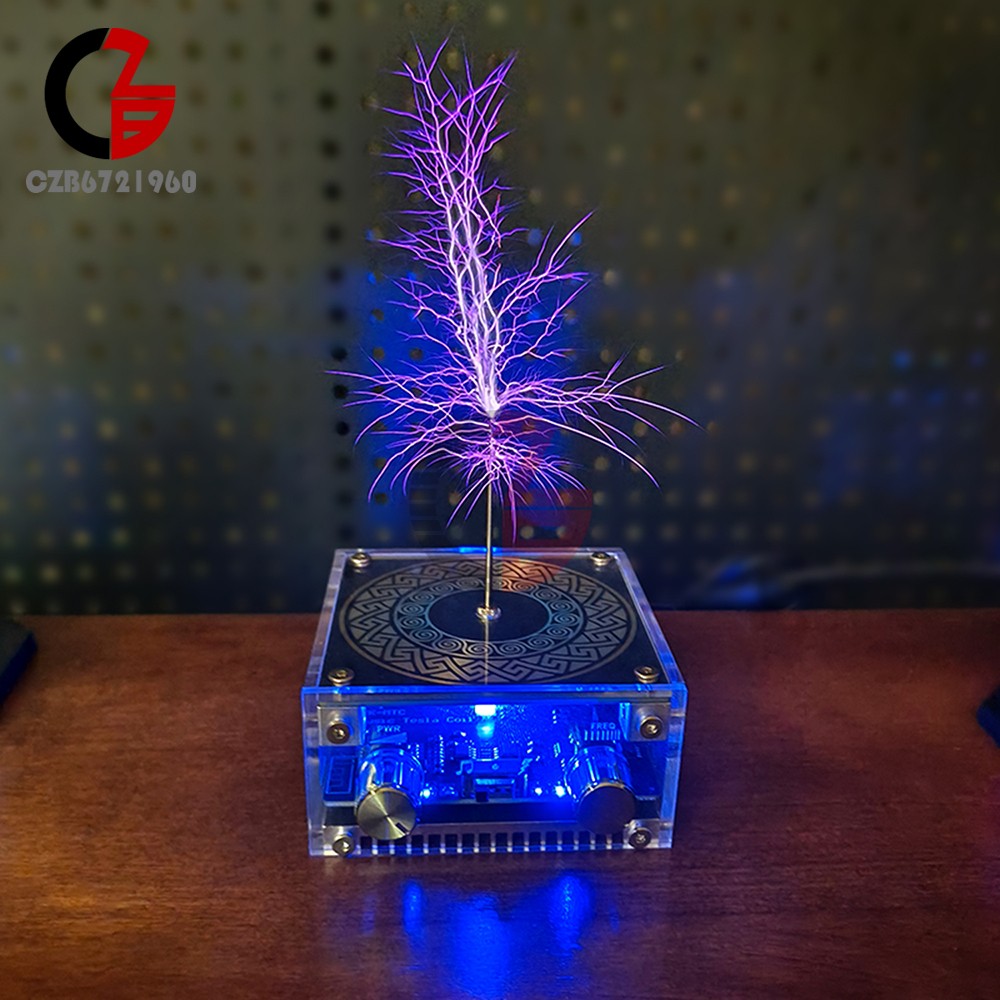 MTC Dual-Mode Music Tesla Coil Artificial Lightning Touchable Bluetooth Decoding