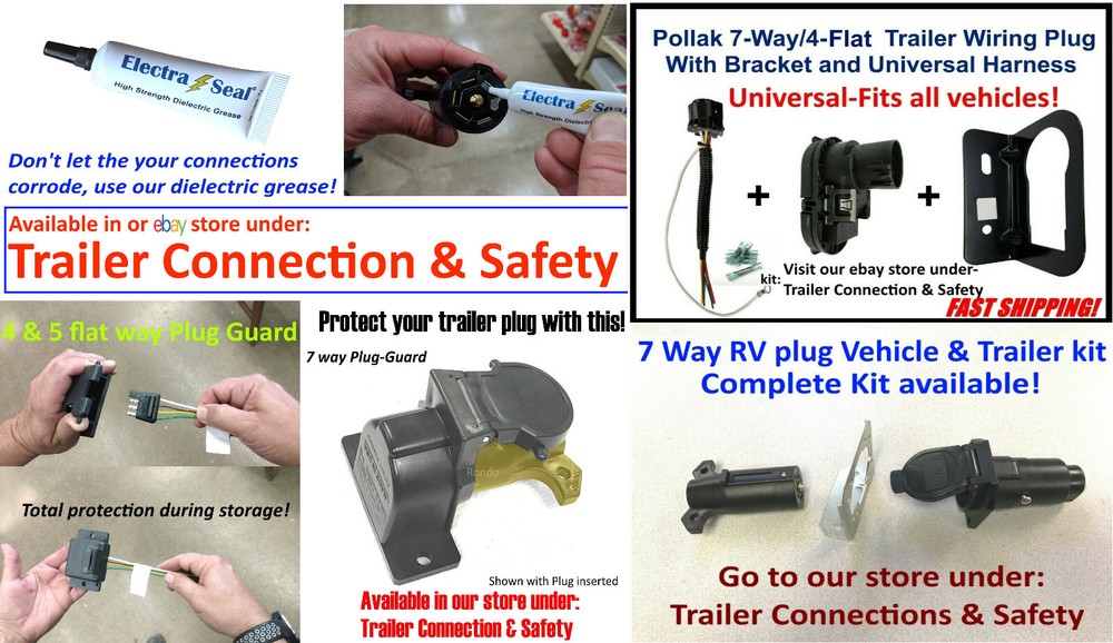 Pollak 7 Pin Trailer Light Plug Trailer side 12V