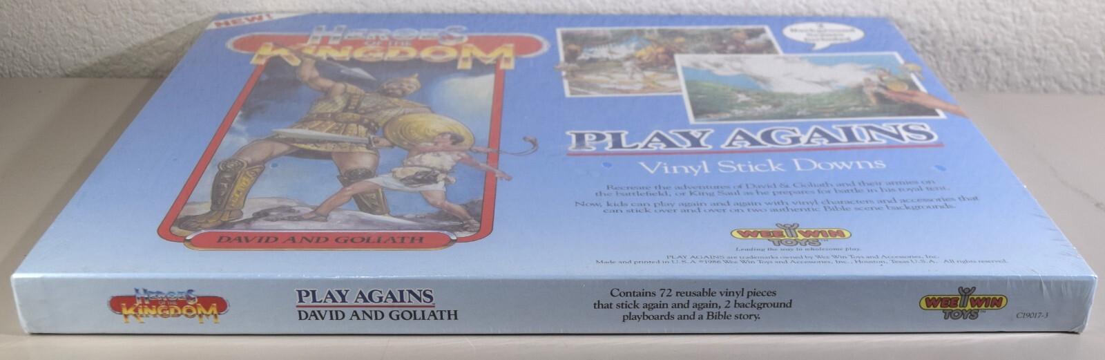 DAVID AND GOLIATH Wee Win Toys Play Agains HEROES OF THE KINGDOM - NEW SEALED