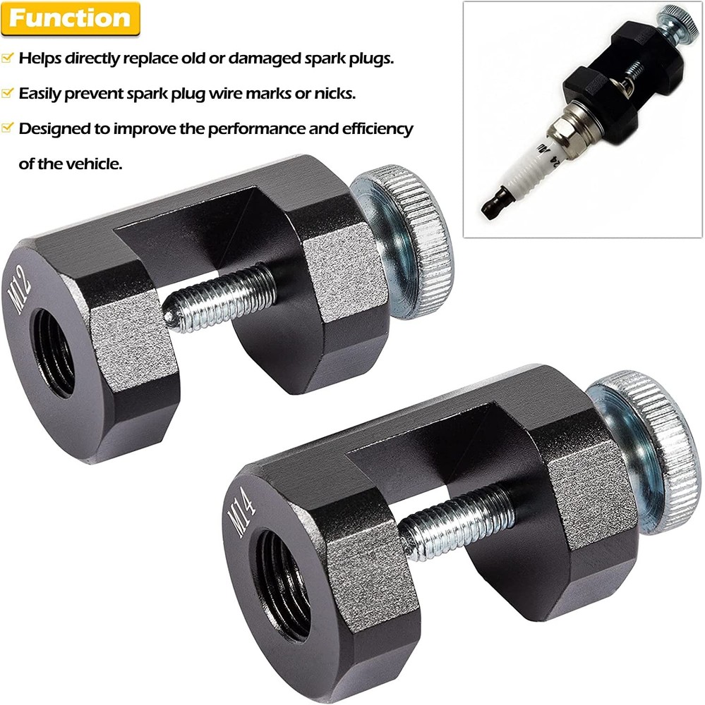 12mm & 14mm Engine Spark Plug Caliper Universal Spark Plug Gap Tool Gapper Kit