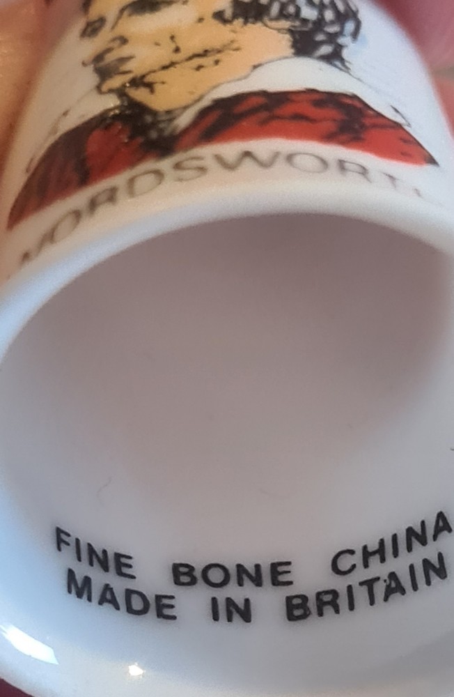 Wordsworth Thimble Fine Bone China Thimble William Wordsworth