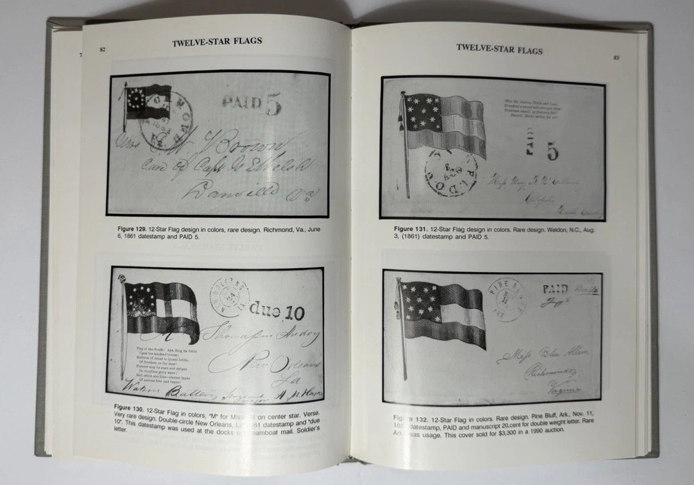 Confederate Patriotic Covers And Their Usages By Wishnietsky 1st Ed.