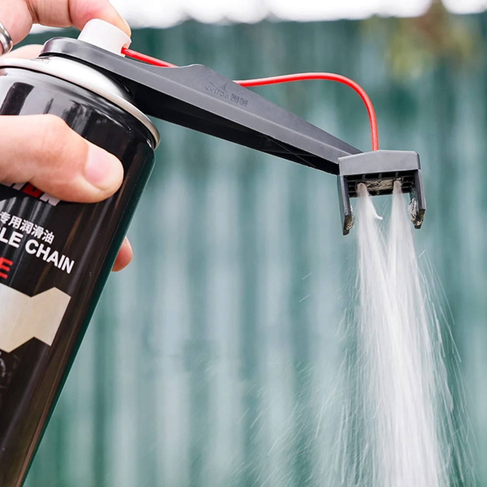 pack 2 Motorcycle Chain Lube Oiler Lubricant Straw Holder Positioner Applicator