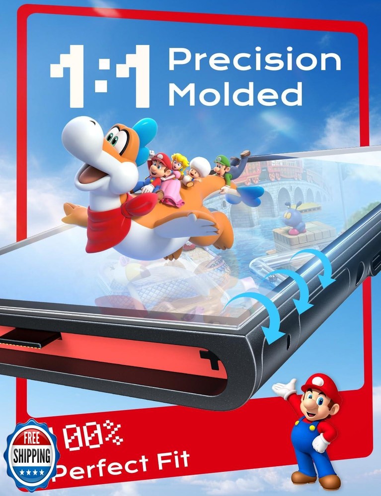 MAGIC JOHN 2 Pack for Nintendo Switch 2 Screen Protector 7.9'' [2