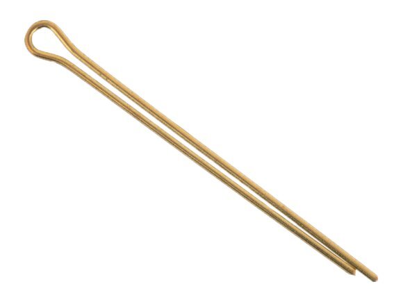 Cotter Pin 1/8 x 2-1/2 Brass Plain (100 Pieces)