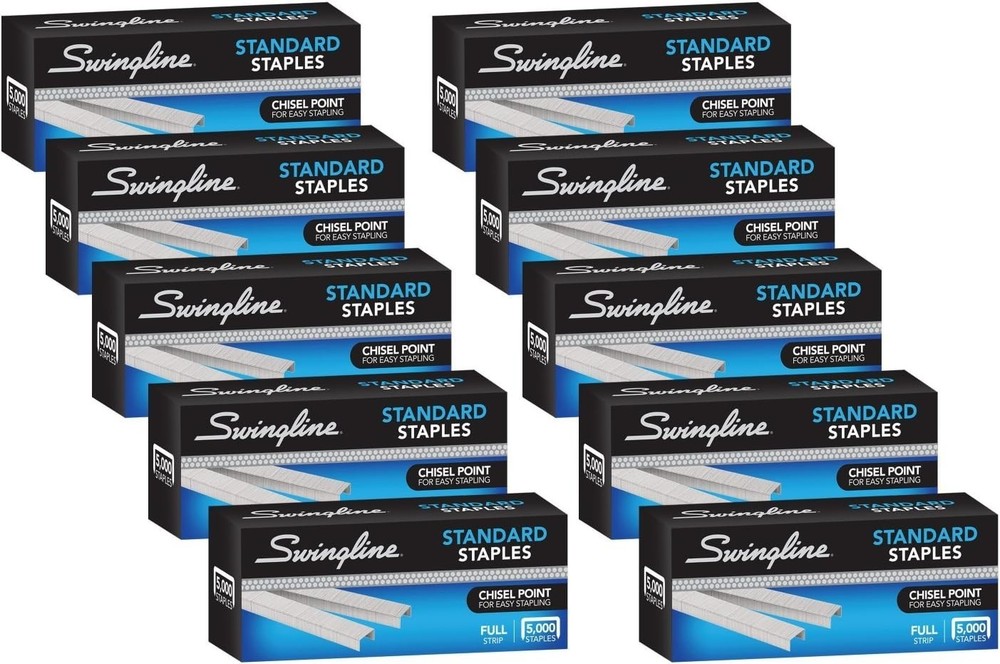 Secure 25 Sheets with Standard Staples, 1/4" Length, 10 Pack