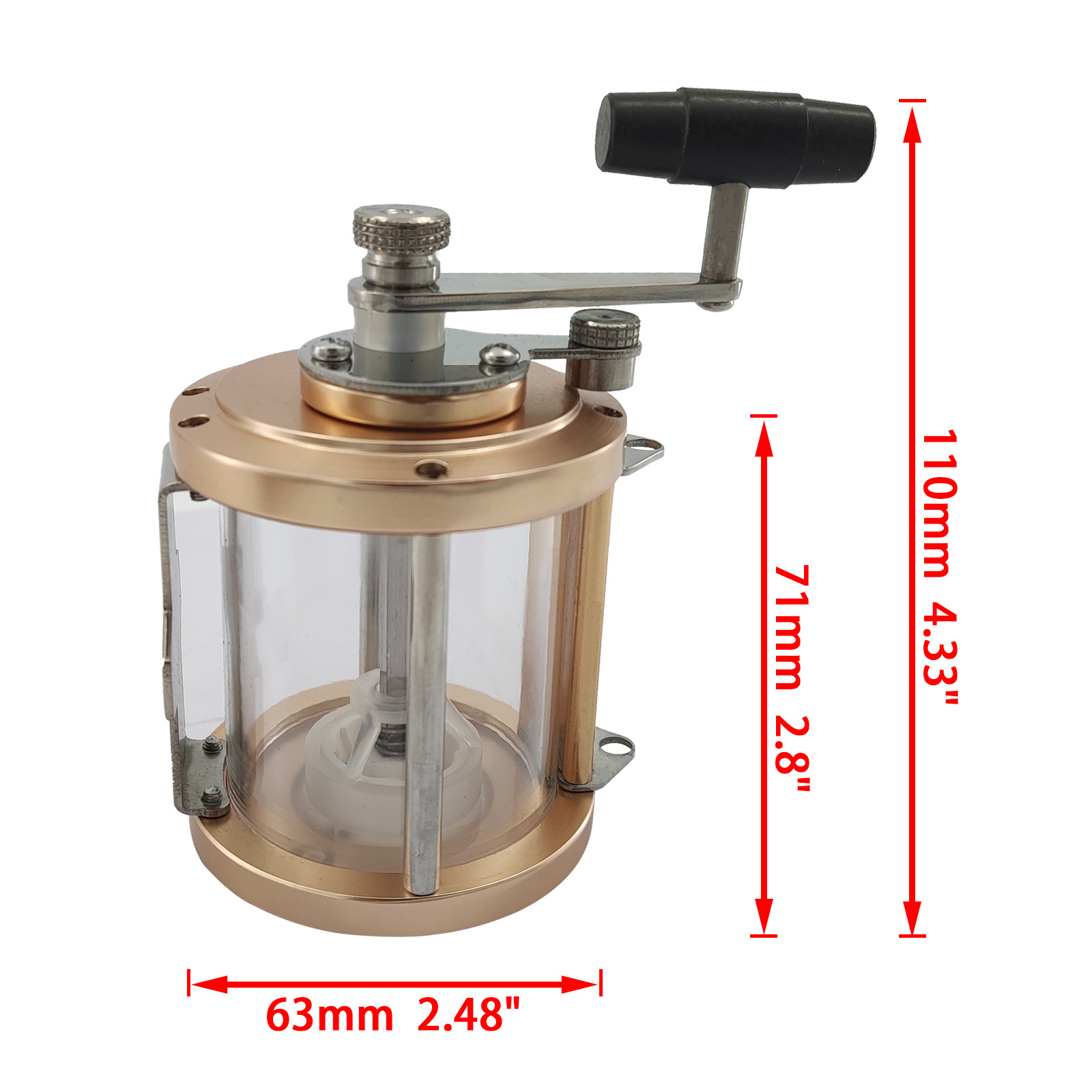 ISURE MARINE Aluminum Deep Sea Fishing Reel Salt & Pepper Grinder Set Mills