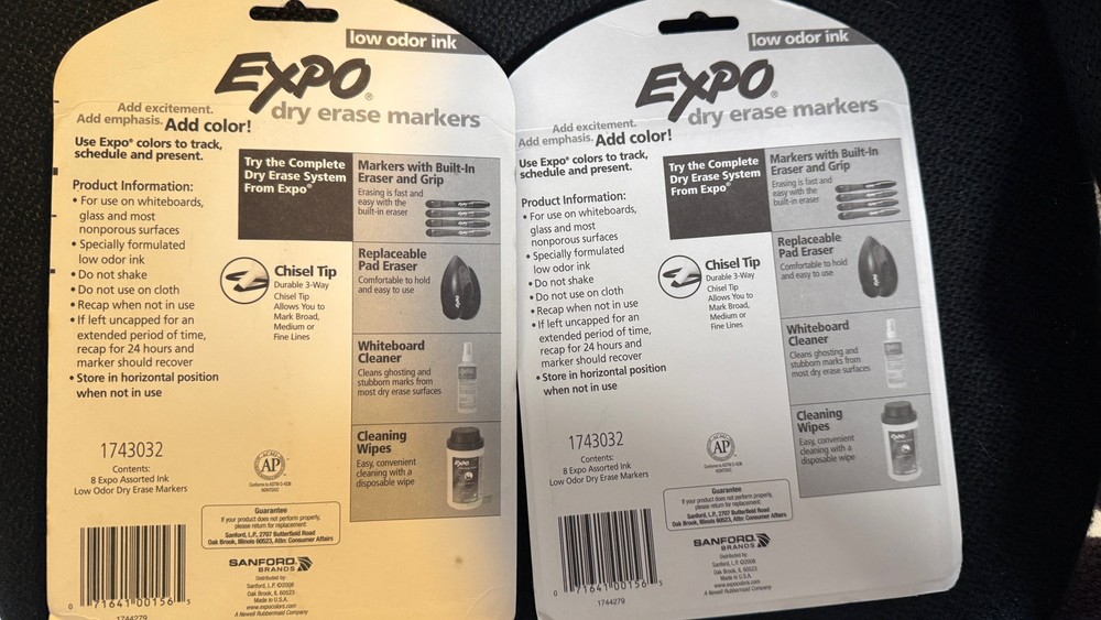 16 Expo Markers Low Odor Chisel Tip Variety Pack