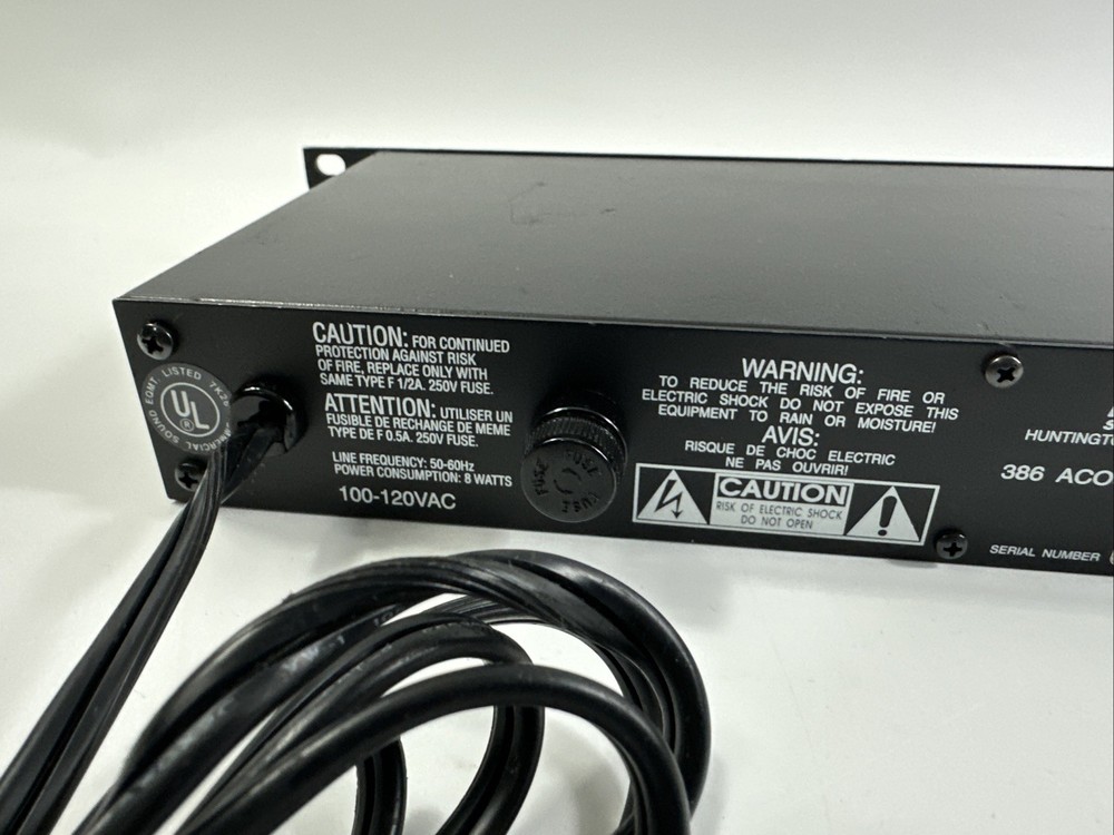 BBE 386 Acoustic Preamp - Rack Gear Effects