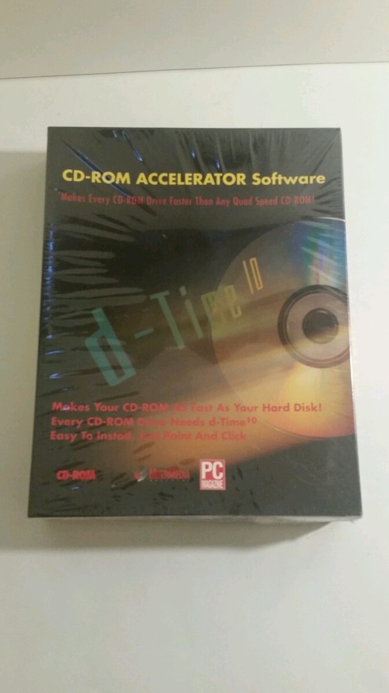 CD-ROM ACCELERATOR SOFTWARE D-TIME 10 NEW SEALED RETRO BALLARD SYNERGY