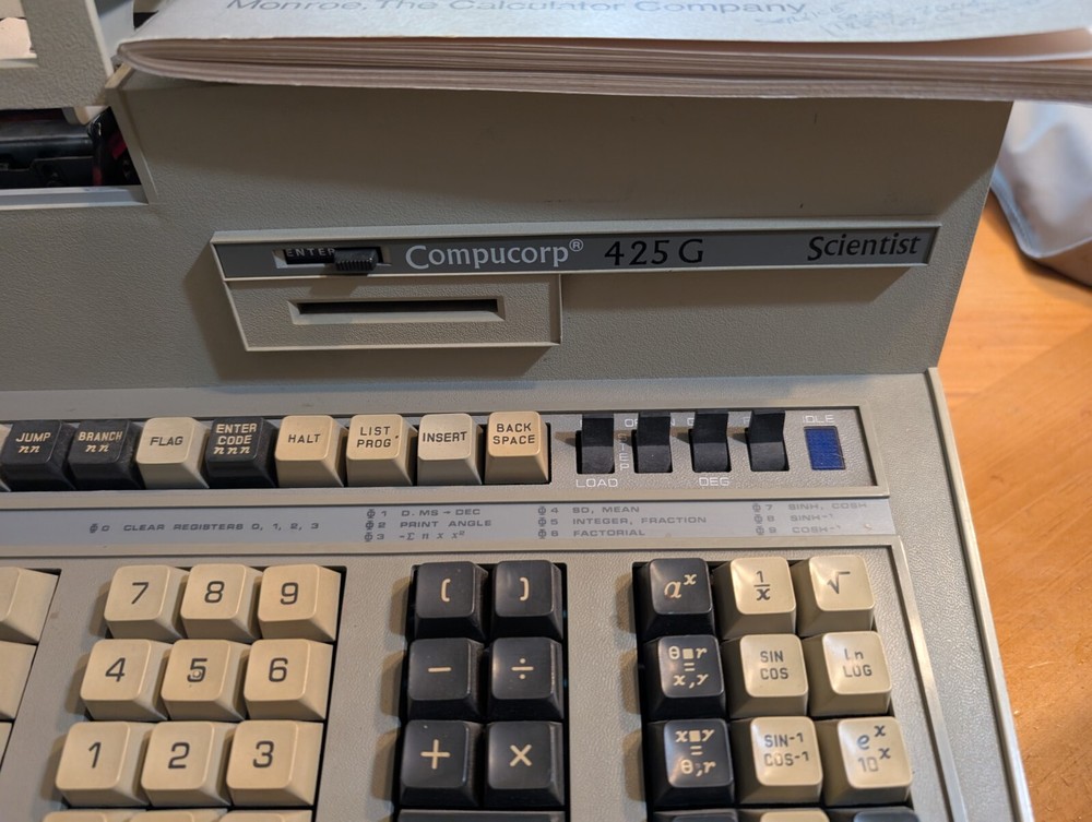 Compucorp 425G Scientist Programmable Printing Calculator Very Rare Computer