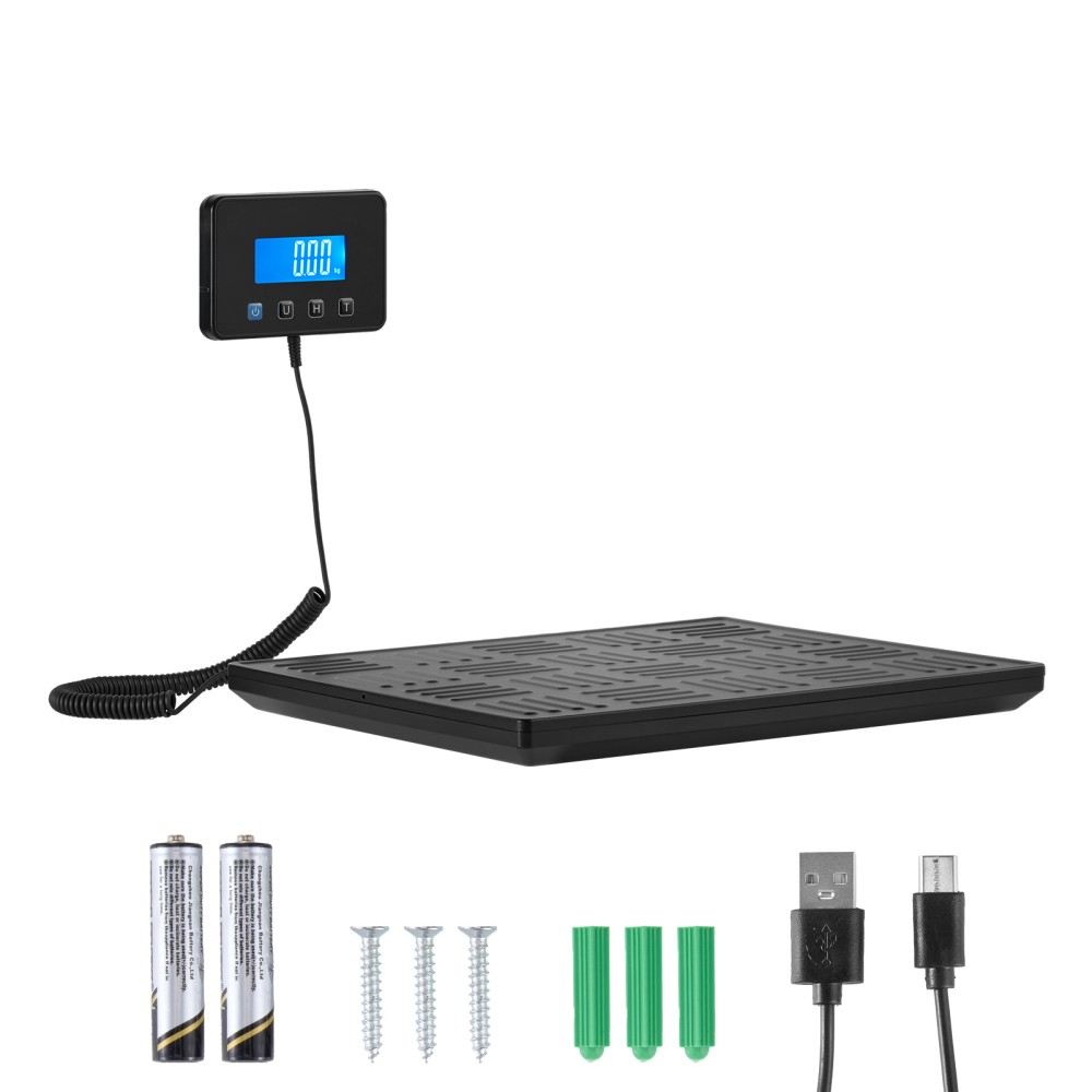 Digital Postal Scale 660 lb w/ Tare Hold LCD Display for Package Postage