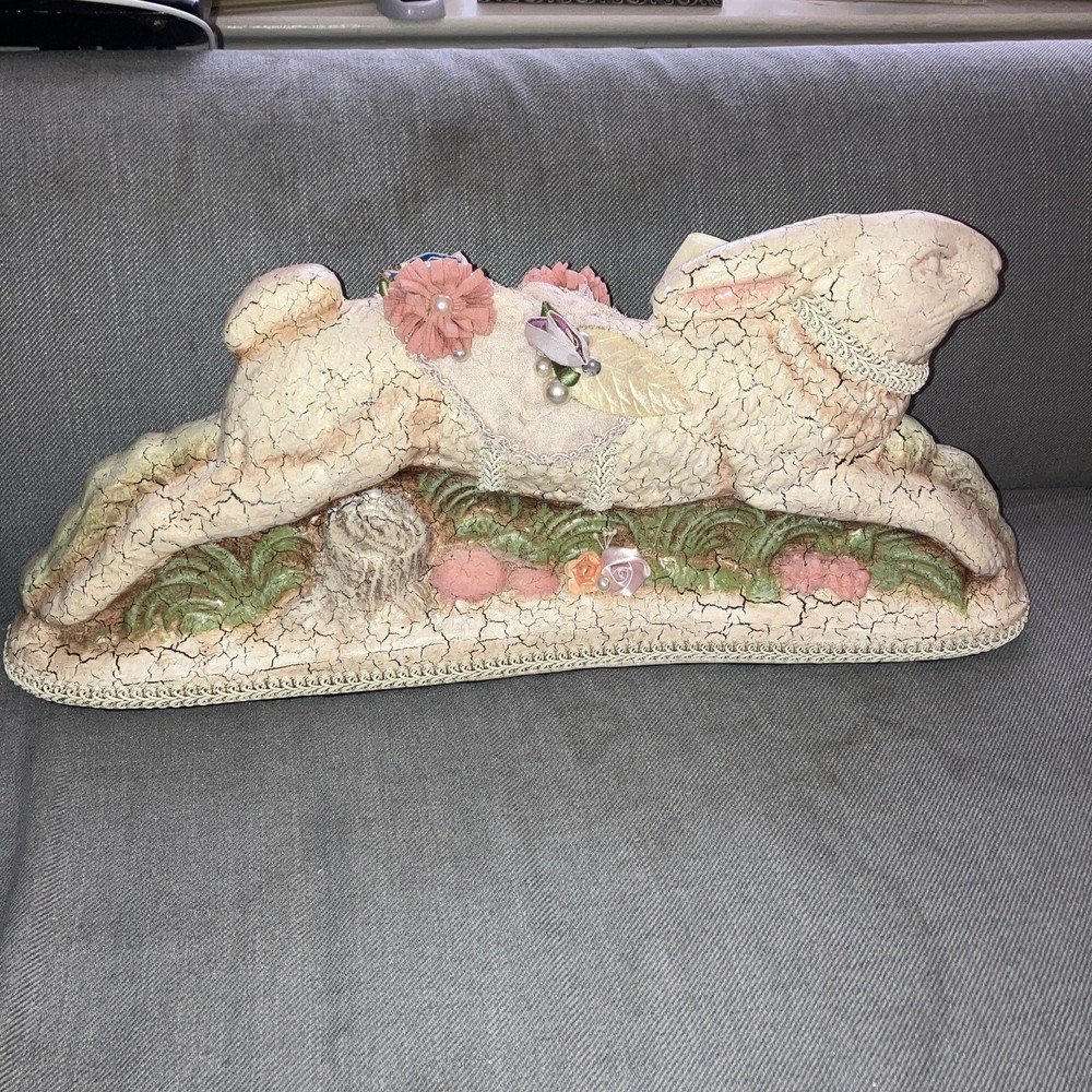 Katherine's Collection Leaping 18” Bunny Rabbit Easter Table Display Retired