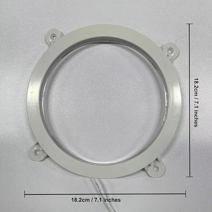 2pcs Cornhole LED Night Lights 6" Cool White Corn Hole Bean Bag Toss Board Lamp