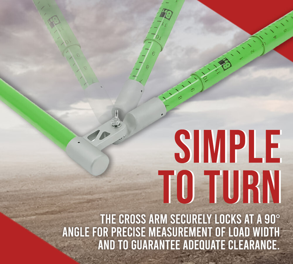 27' Load Height Measurement Stick w/ Telescopic Mechanism for Trucks & Trailer