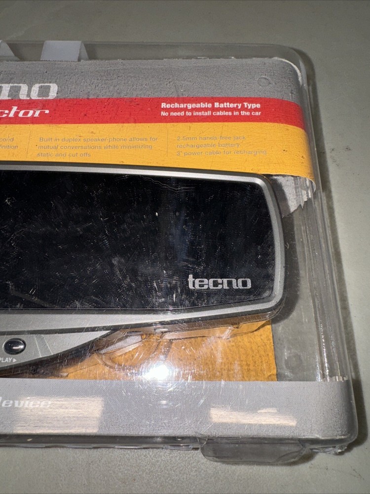 Tecno Reflector Universal Duplex Rearview Mirror Hands-Free Car Kit READ ISSUES