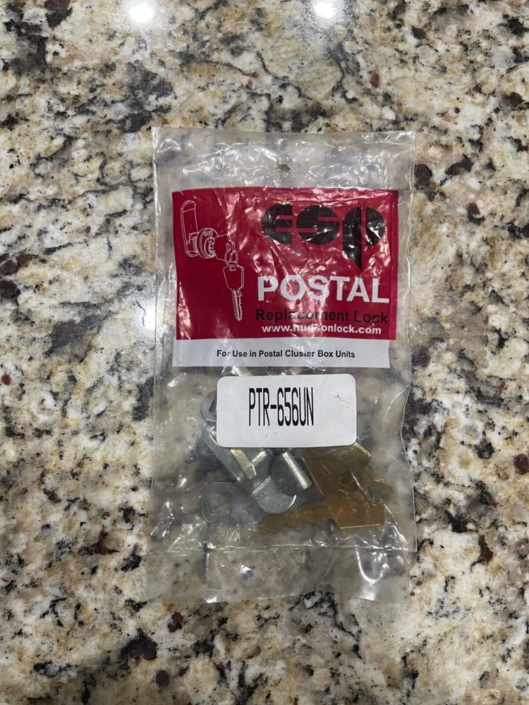 PTR-656UN ESP Universal Postal Replacement Lock with 5 cams & 2 Keys NIB