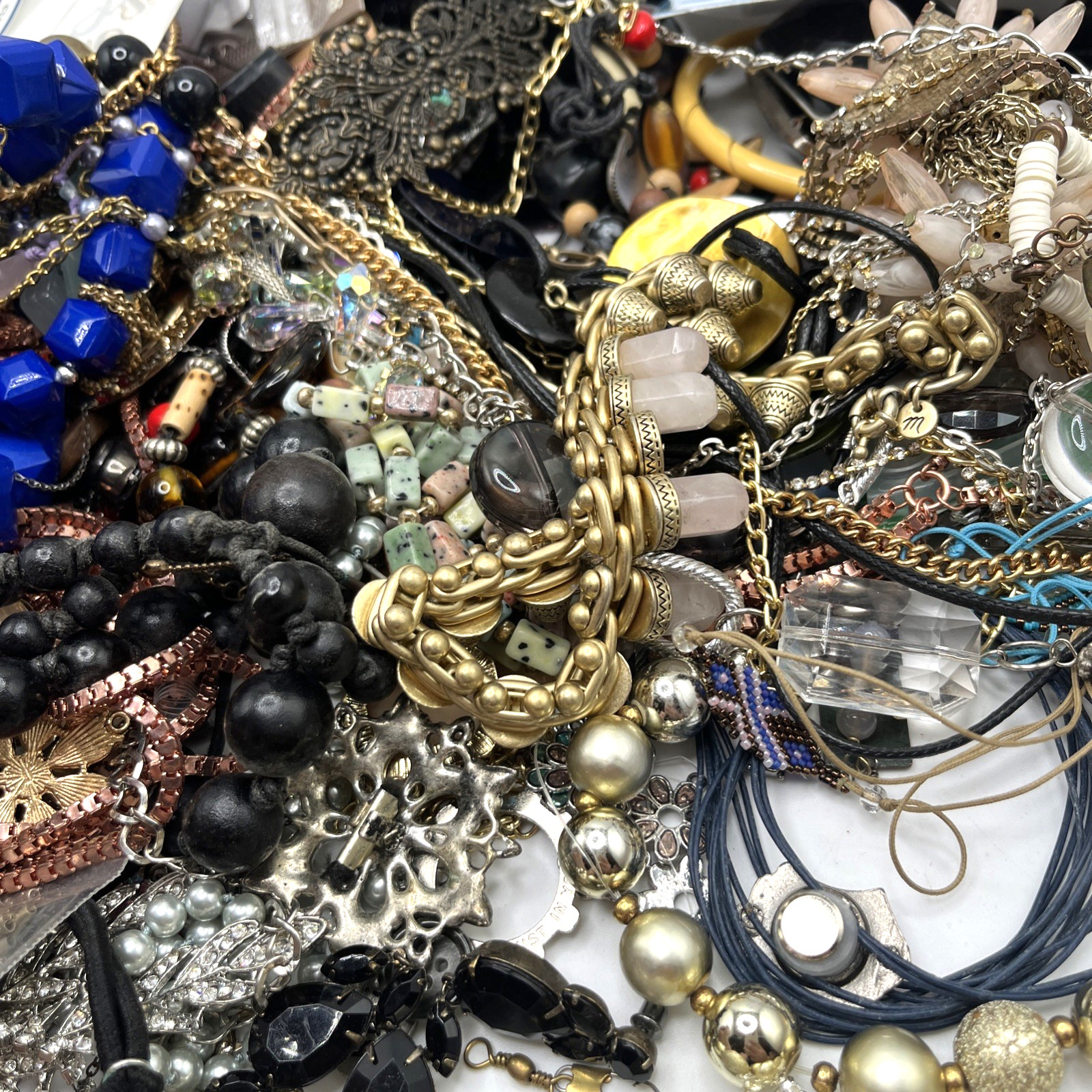 5+ Lb Jewelry Craft Lot Broken Junk Repurpose Upcycle - Vintage To Now