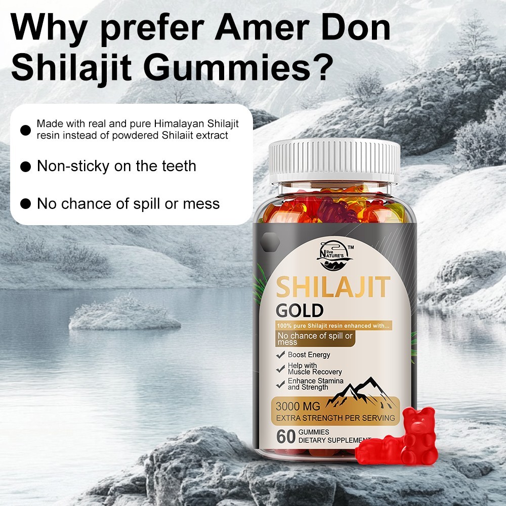 (2 Pack) Shilajit Gummies Max Strength | Pure 100% Authentic Himalayan Origin