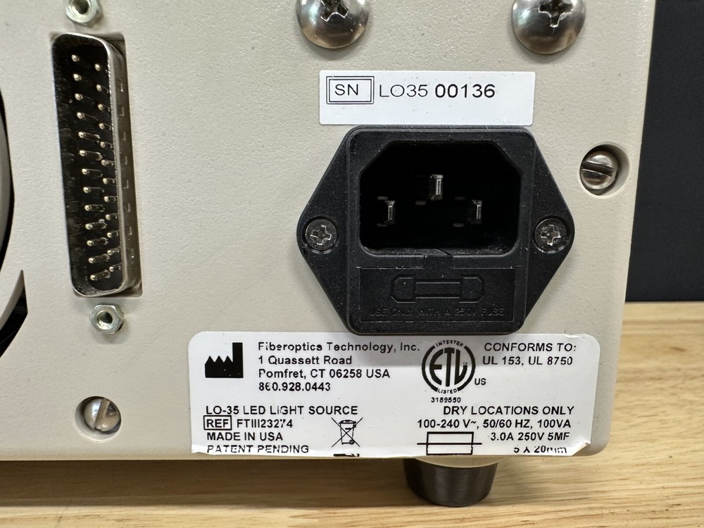 Fiberoptics Technology Inc LED Light Source LO-50 (FTIII21249)