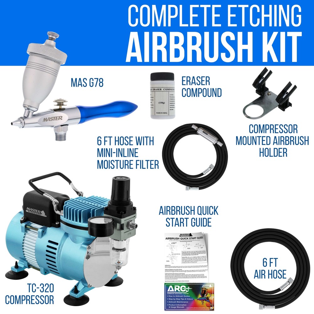 G78 AIRBRUSH ABRASIVE SANDBLASTER-AIR COMPRESSOR-Etch