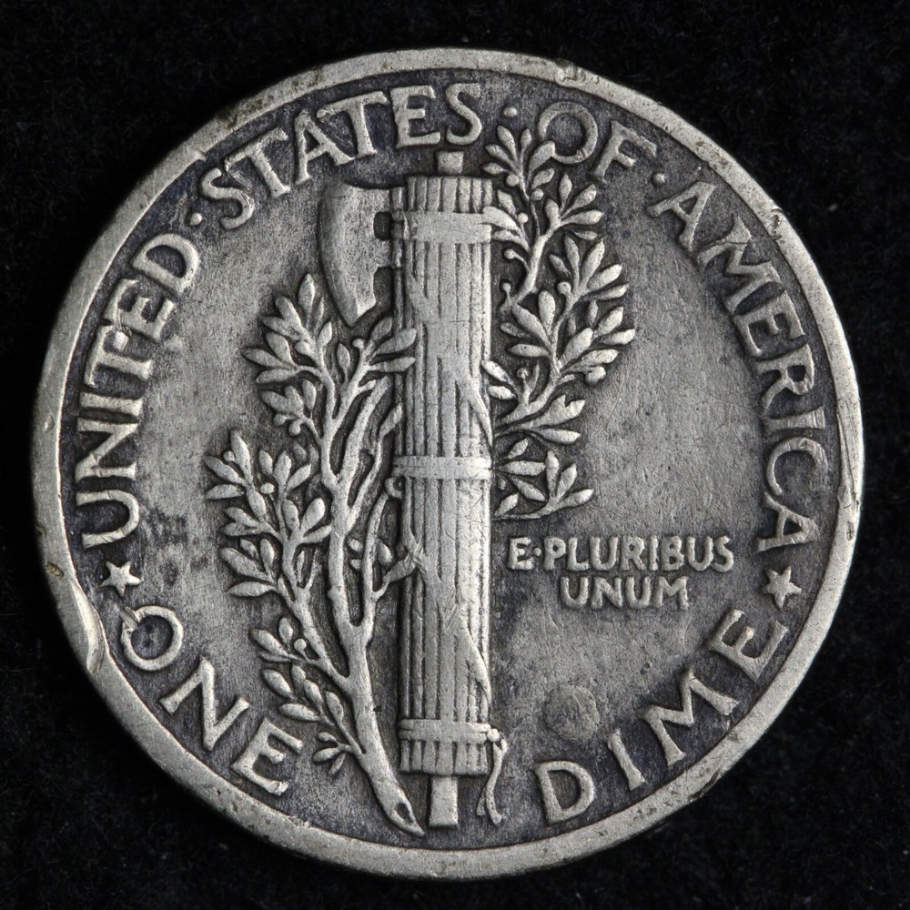 1919 Mercury Silver Dime XF E264 UCC