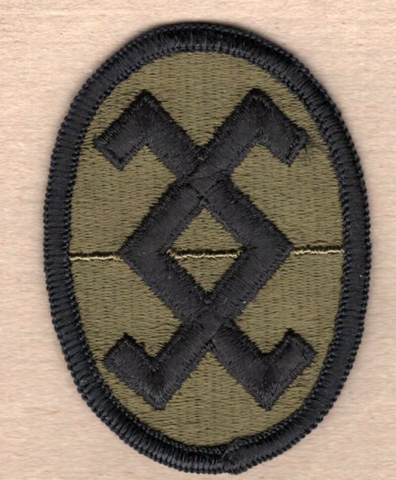 Army Patch: 120th Army Reserve Command - subdued, merrowed edge