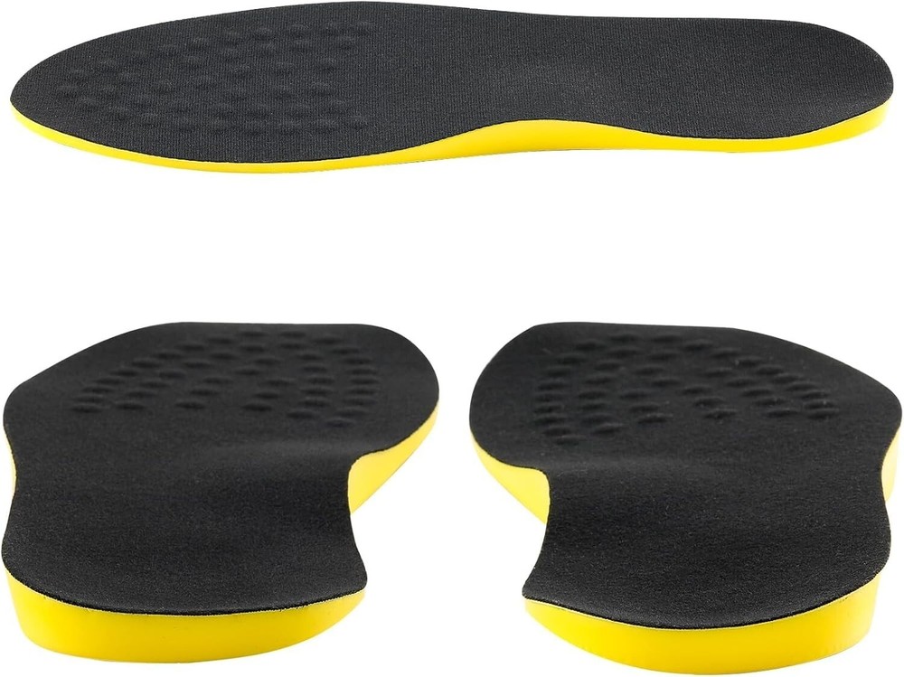 Supination Insoles for Correct Standing Posture Orthotic Inserts Black Size S
