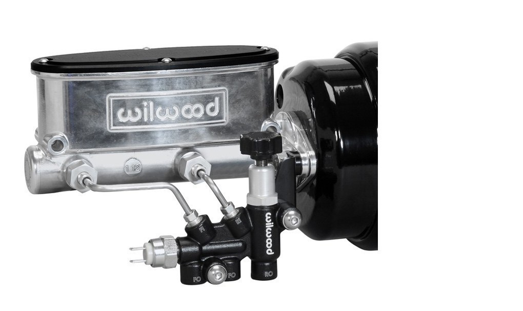 WILWOOD TANDEM MASTER CYLINDER,7/8",WITH ADJUSTABLE COMBO PROPORTIONING VALVE