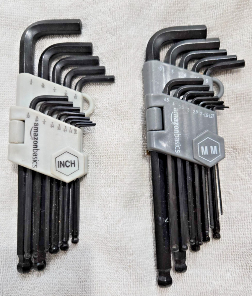 Amazon Basics Allen Wrench/Hex Key Set -SAE/Metric