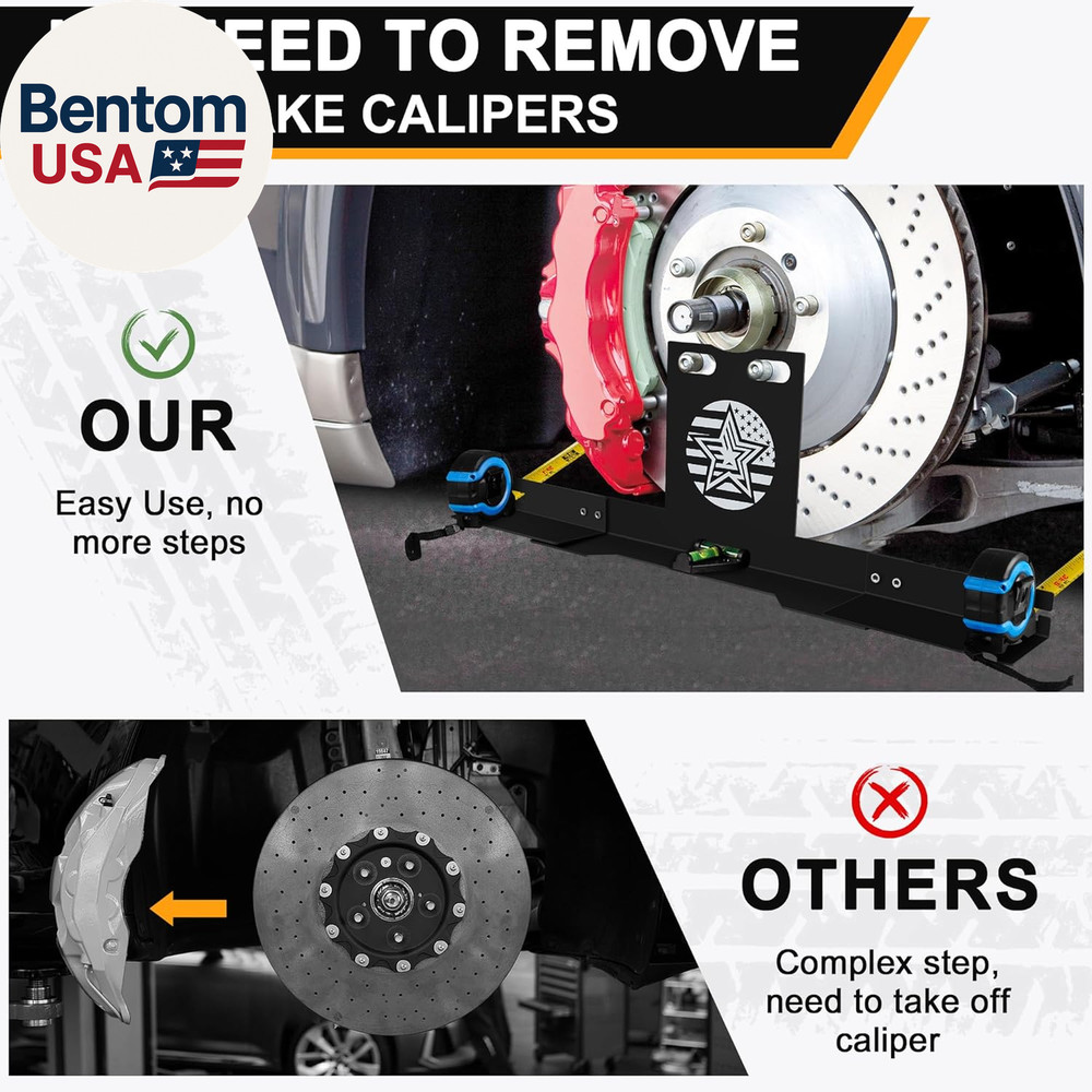 Wheel Alignment Tool with Imperial Tape Measure, Upgraded Automotive Alignment K