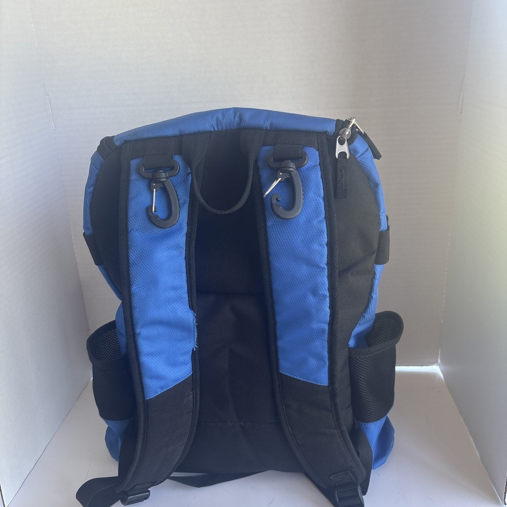 Rawlings Blue Baseball Backpack Bat Compartment 3 Pockets Zip Polyester