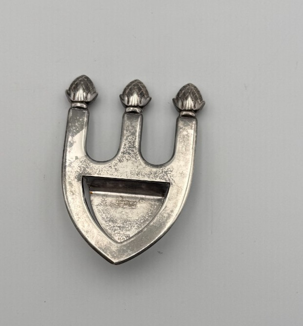 VTG - Silver Plate Bookmark, Sheffield Silver, Made in Italy, Old World Bookmark