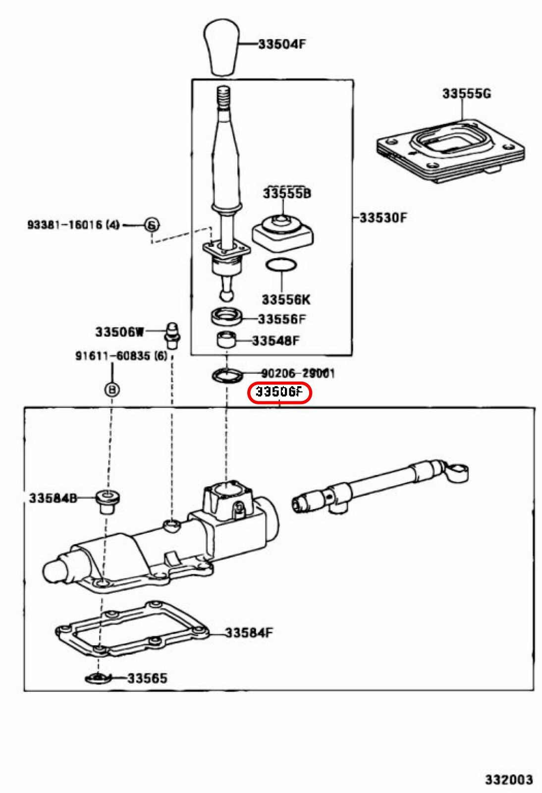 TOYOTA GENUINE JZX110 JZX110W CONTROL SHIFT LEVER RETAINER 33570-22150 OEM
