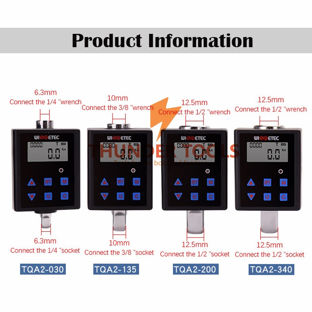 Digital Torque Meter Digital Backlight Display Two-ways Measurement TQA2-340