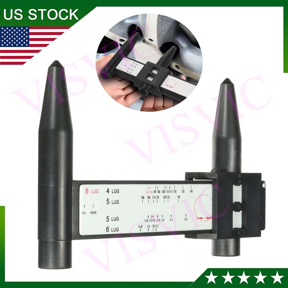 NEW WHEEL BOLT PATTERN GAUGE 4,5,6,8 BOLT CIRCLE GAUGE / WHEEL BOLT PATTERN TOOL