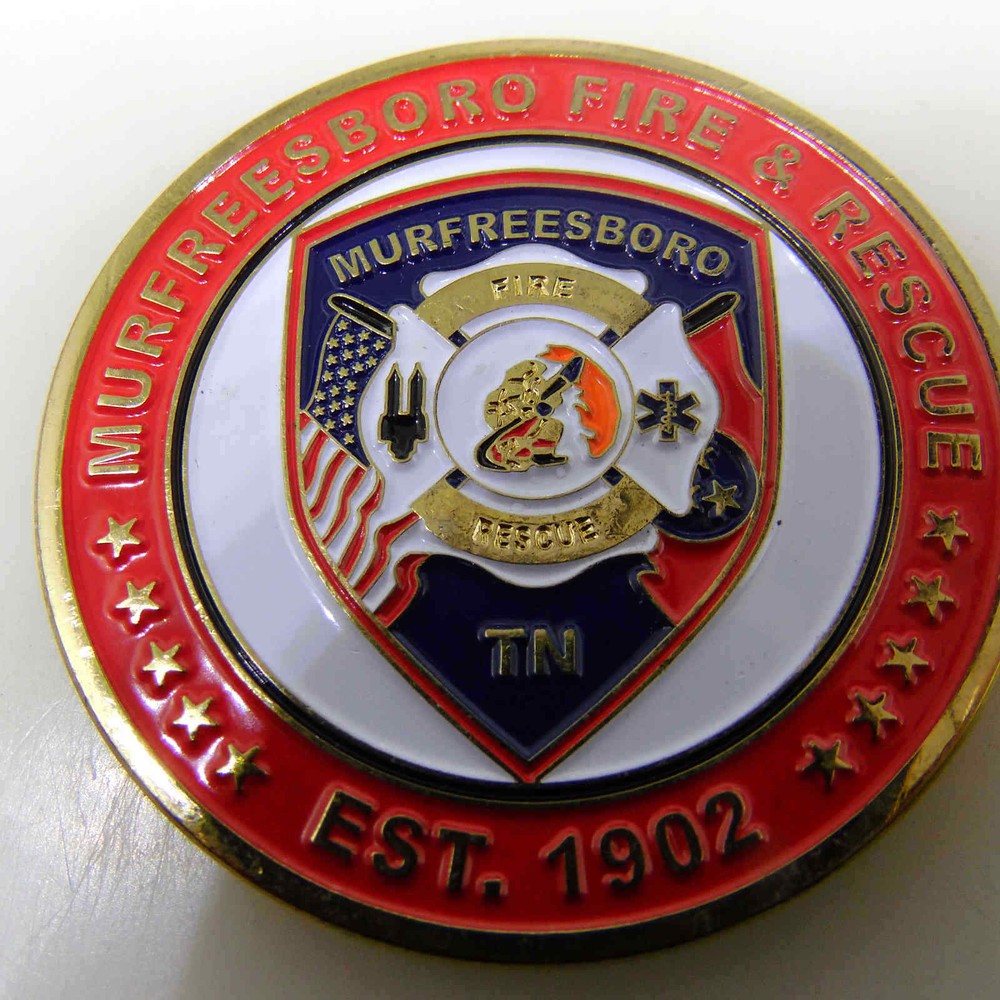 MURFREESBORO FIRE RESCUE CHALLENGE COIN