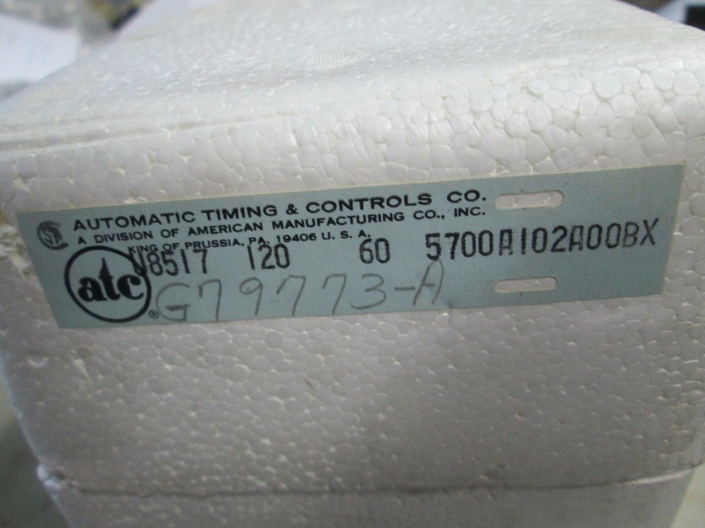 ATC Elapsed Time Indicator Type: 5700A102A00BX U8517 120 Volts (NIB)