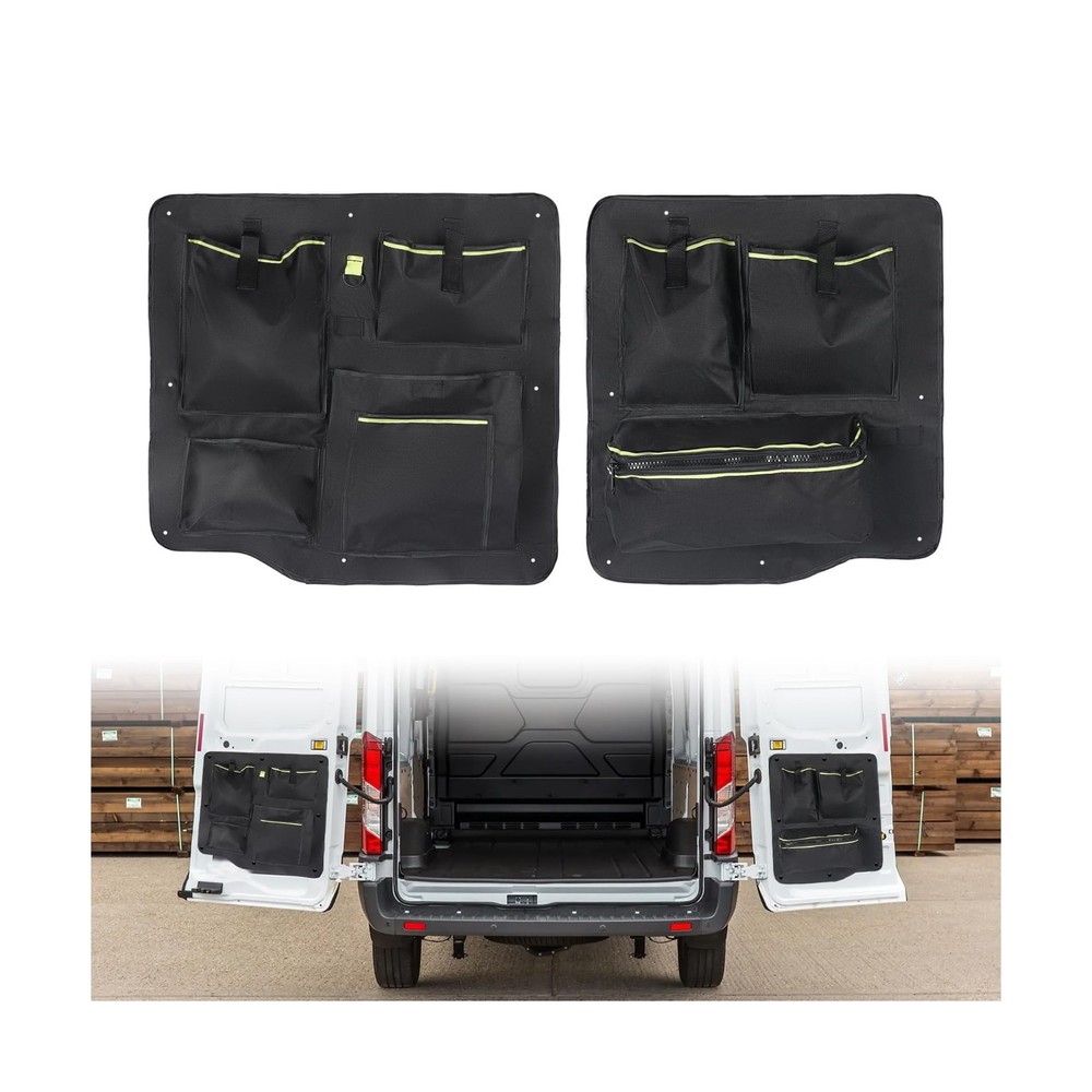 Rear Door LOWER Storage Panels (Pair), Compatible with Ford Transit Custom Ba...