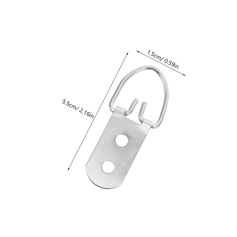 30 Set Double Hole D-Ring Frame Back Hardware Kit Picture Frame Hanging Hooks